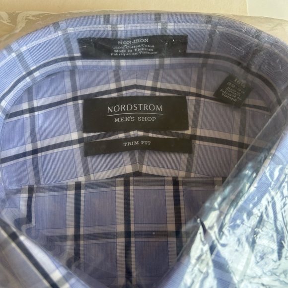 Nordstrom Men's Plaid Dress Shirts - Black, Purple, Blue - Picture 7 of 7